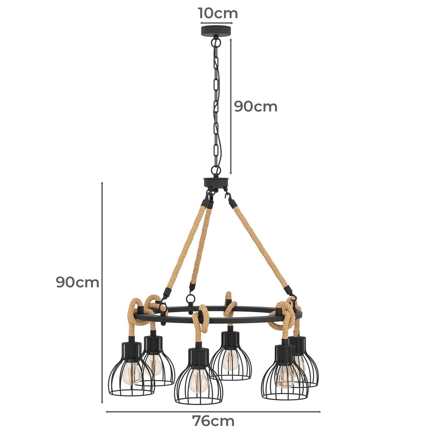 Rampside 6 Light Pendant