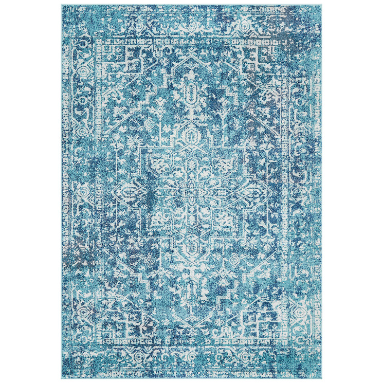 Network Rugs Blue Art Moderne Cezanne Rug | Temple & Webster