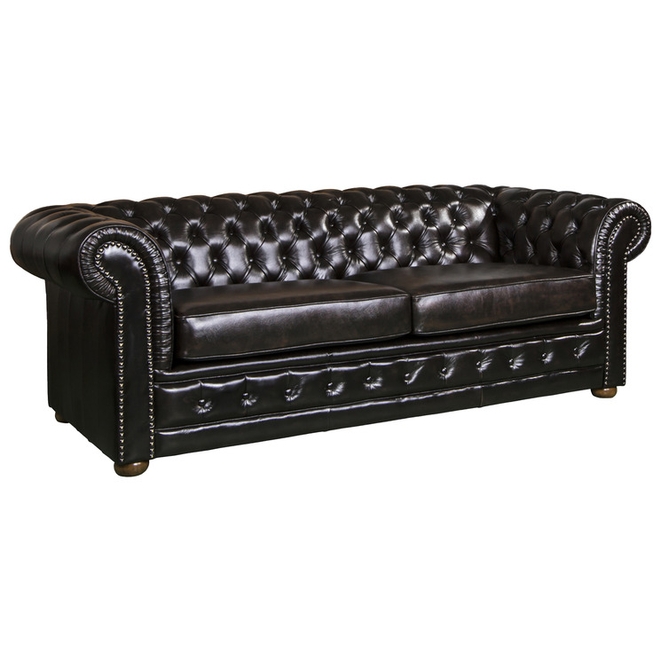 Buy Chesterfield Rochester 3 Seater Genuine Leather Sofa & Pay Later humm