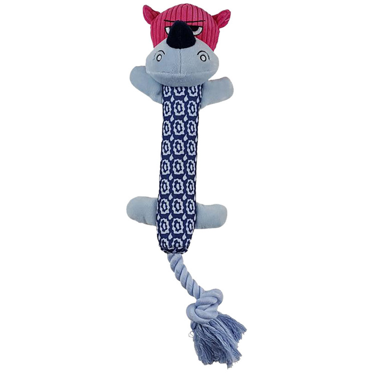 blue hippo dog toy