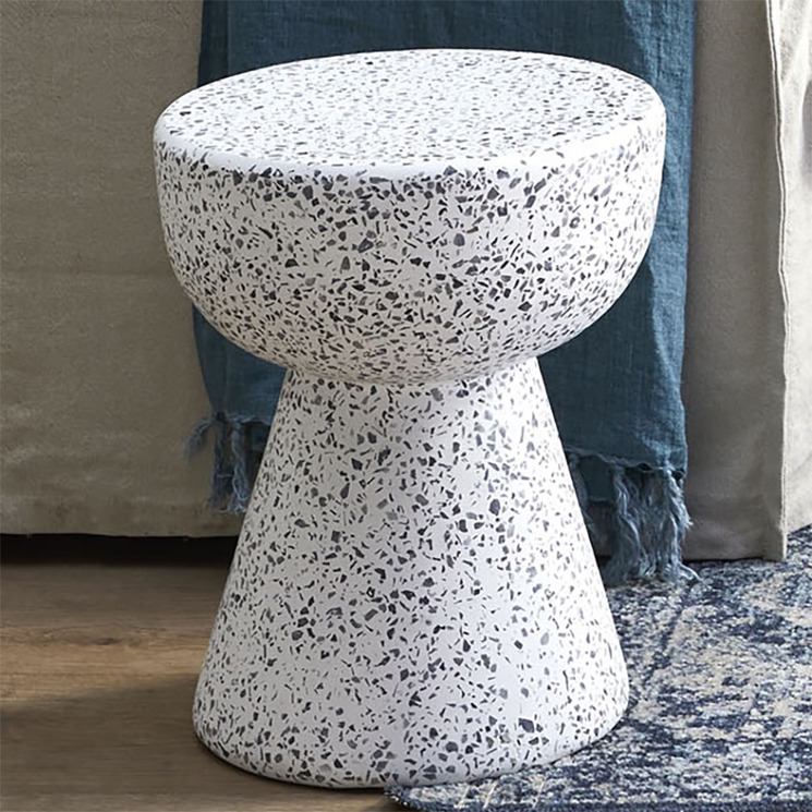 terrazzo side table stool