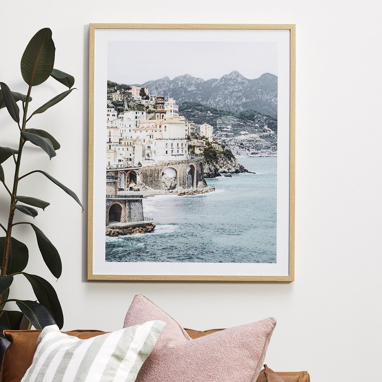 Temple & ster Amalfi Adventure Framed Paper Print Wall Art