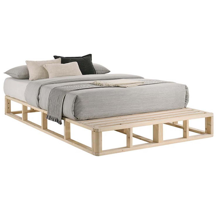 Natural Coastal Pallet Pine Wood, Wooden Pallet Bed Frame Ikea