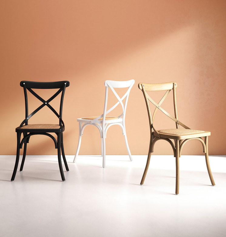 bistro cross back chair