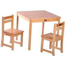TikkTokk Little Boss Square 2 Seater Table & Chairs Set