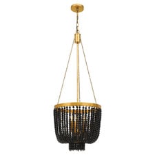 Maddisson Maple Wood 3-Light Pendant