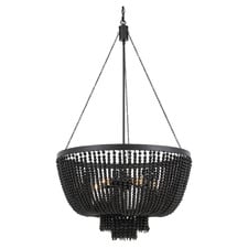Maddisson Maple Wood 5-Light Pendant