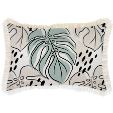 Rainforest Fringed Rectangular Outdoor Cushion