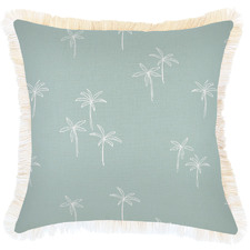 Palm Cove Fringed Square Outdoor Cushion