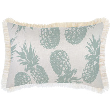 Pineapples Fringed Rectangular Outdoor Cushion