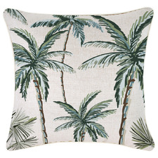 Palm Tree Paradise Piped Outdoor Cushion