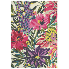 Fuchsia Floreale Hand-Tufted Wool Rug