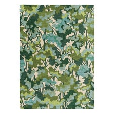Green Tree Tops Hand-Tufted Outdoor Rug