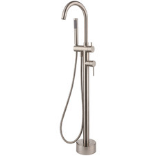 Kaya Floor Mounted Bath Mixer With Hand Shower