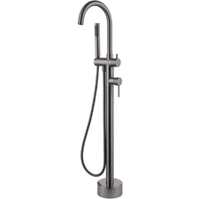 Kaya Floor Mounted Bath Mixer With Hand Shower