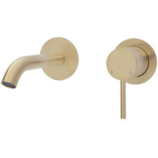 2 Piece Kaya Brass Spout & Wall Mixer Set