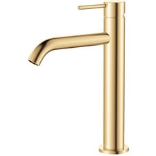Kaya Mid Rise Brass Mixer