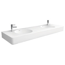 Encanto 1400mm Double Bowl Wall Mounted Basin