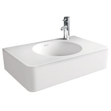 Encanto 470mm Cast Stone Wall Mounted Basin