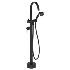 Eleanor Floor Mounted Bath Mixer with Hand-Held Shower