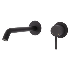 2 Piece Axle Spout & Wall Mixer Set with Round Plate