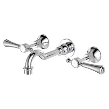 Lillian Lever Bath/Basin Wall Tap Set