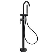 Kaya Floor Mounted Bath Mixer With Hand Shower