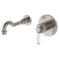 Eleanor Bath/Basin Ceramic Lever Wall Mixer Set