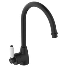 Eleanor Brass Kitchen Sink Mixer with White Ceramic Handle