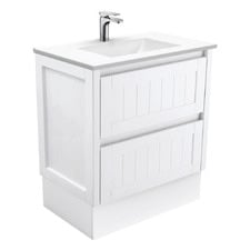 Vanessa Hampton 750mm White Freestanding Vanity Unit