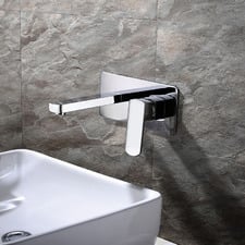 Koko 170mm Bath/Basin Brass Wall Mixer