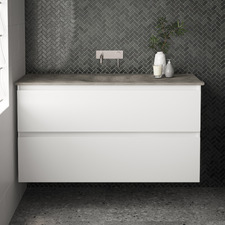 Satori Quest White Wall Hung Vanity Unit