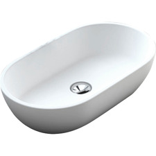 Nero 580mm Above Counter Cast Stone Basin