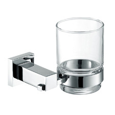 2 Piece Chrome Modena Tumbler & Holder Set
