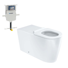 Isabella Care P-Trap Wall-Faced Toilet Suite With Geberit Sigma In-Wall Cistern