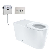 Isabella Care S-Trap Wall-Faced Toilet Suite With R&T In-Wall Cistern
