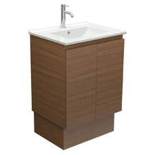 Dolce 600mm Walnut Freestanding Single Vanity
