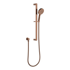 Empire Slim Brushed Copper Rail Shower