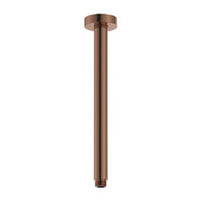 Kaya 300mm Brushed Copper Round Ceiling Shower Arm