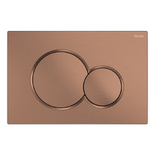 Sigma Brushed Copper Dual Flush Plate