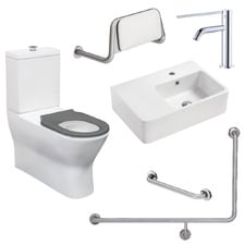 Accessible Delta Care Back to Wall Toilet Suite Package