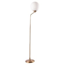 Penelope Steel Opal Glass Floor Lamp