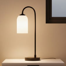 Stupendo Frost White Glass Table Lamp