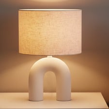 U-Shape Maestoso Ceramic Table Lamp