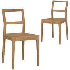 Jasmine Teak Wood Dining Chairs (Set of 2)