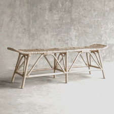 Cameron Rattan Ottoman Bench