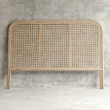 Cameron Rattan & Teak Wood Bedhead