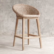 66cm Rogers Teak Wood Counter Stool