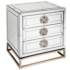 Mirrored Dash Bedside Table