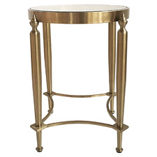 Considine Glass-Top Side Table
